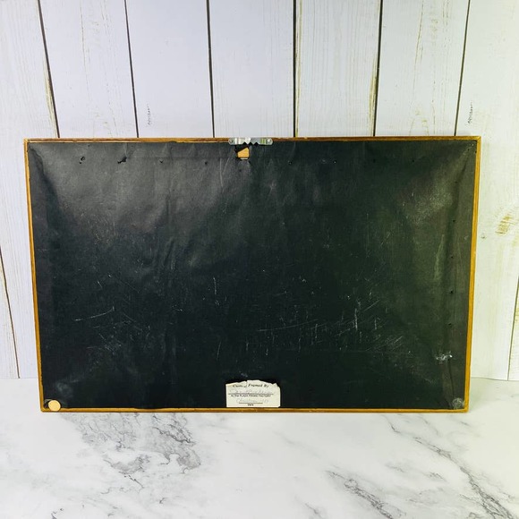 Rejoice Cross Stitch Framed Needlepoint Vintage Wall Decor 17x11 Rainbow 80s - Picture 8 of 9